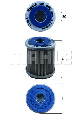 OX 800 KNECHT/MAHLE Масляный фильтр (фото 1)