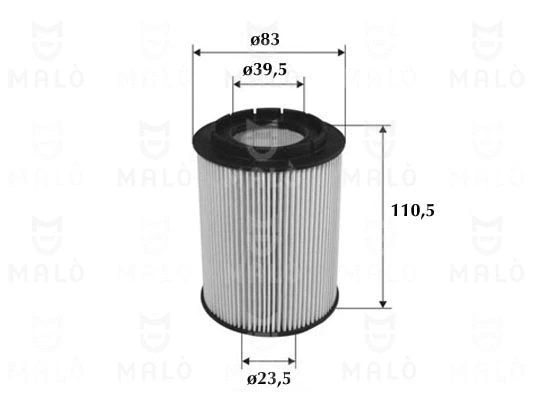 1510189 MALO Масляный фильтр (фото 1)