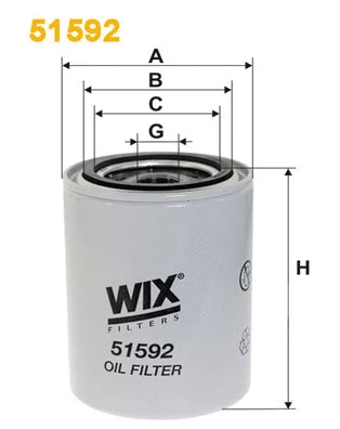 51592 WIX Масляный фильтр (фото 1)