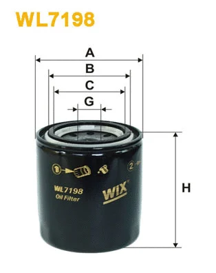 WL7198 WIX Масляный фильтр (фото 1)