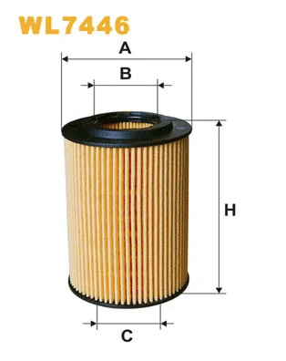 WL7446 WIX Масляный фильтр (фото 1)