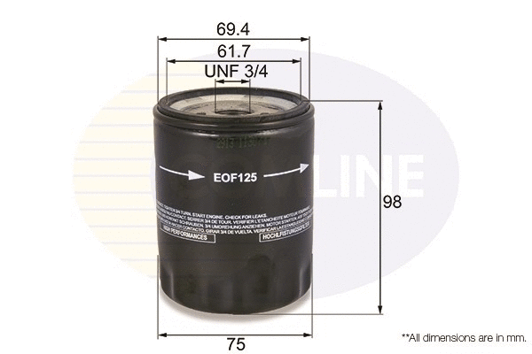 EOF125 COMLINE Масляный фильтр (фото 1)
