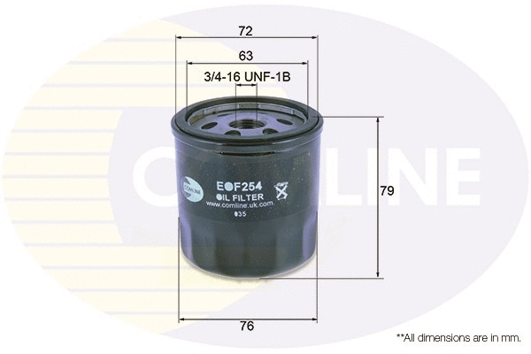 EOF254 COMLINE Масляный фильтр (фото 1)