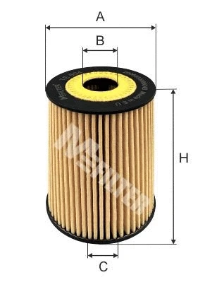 TE 604 MFILTER Масляный фильтр (фото 1)