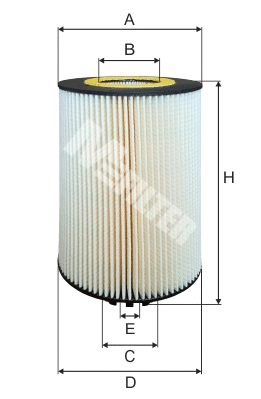 TE 644 MFILTER Масляный фильтр (фото 1)