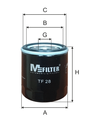 TF 28 MFILTER Масляный фильтр (фото 1)