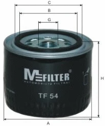 TF 54 MFILTER Масляный фильтр (фото 1)