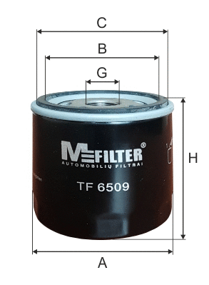 TF 6509 MFILTER Масляный фильтр (фото 1)