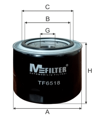 TF 6518 MFILTER Масляный фильтр (фото 1)