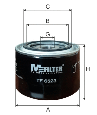 TF 6523 MFILTER Масляный фильтр (фото 1)