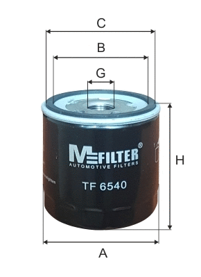 TF 6540 MFILTER Масляный фильтр (фото 1)