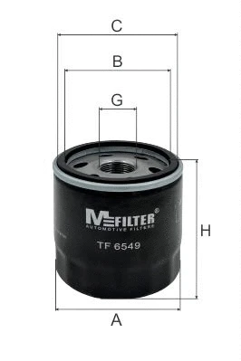 TF 6549 MFILTER Масляный фильтр (фото 1)
