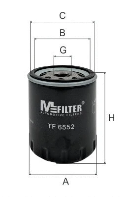 TF 6552 MFILTER Масляный фильтр (фото 1)