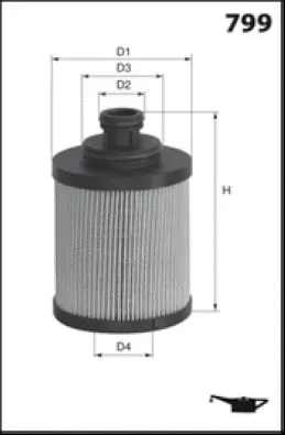 L190 MISFAT Масляный фильтр (фото 1)