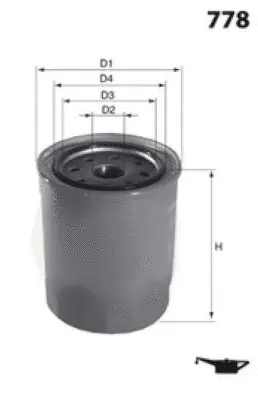 Z102 MISFAT Масляный фильтр (фото 1)