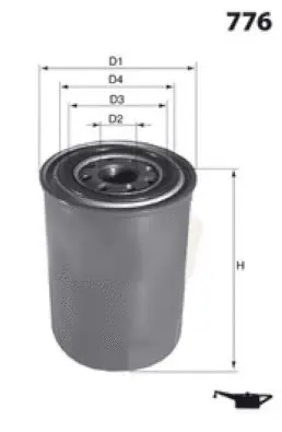 Z155 MISFAT Масляный фильтр (фото 1)