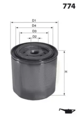 Z156C MISFAT Масляный фильтр (фото 1)