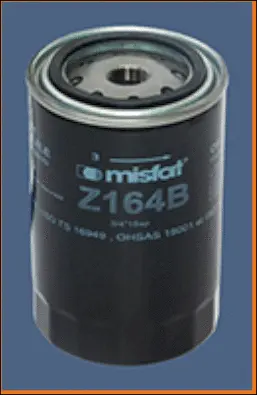 Z164B MISFAT Масляный фильтр (фото 2)