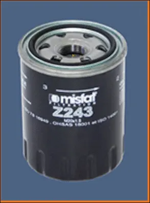 Z243 MISFAT Масляный фильтр (фото 2)