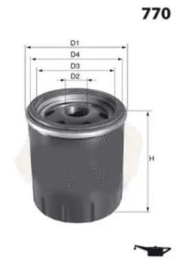 Z260 MISFAT Масляный фильтр (фото 1)