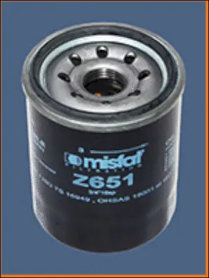 Z651 MISFAT Масляный фильтр (фото 2)