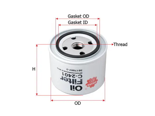 C-2401 SAKURA Масляный фильтр (фото 1)