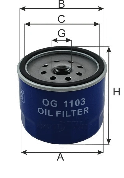 OG 1103 GOODWILL Масляный фильтр (фото 2)