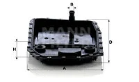 H 50 001 MANN Гидрофильтр, автоматическая коробка передач (фото 1)