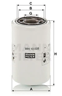 WH 10 008 MANN Гидрофильтр, автоматическая коробка передач (фото 1)
