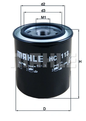 HC 113 KNECHT/MAHLE Гидрофильтр, автоматическая коробка передач (фото 1)