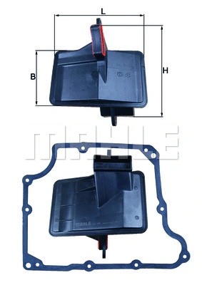 HX 166D KNECHT/MAHLE Гидрофильтр, автоматическая коробка передач (фото 1)