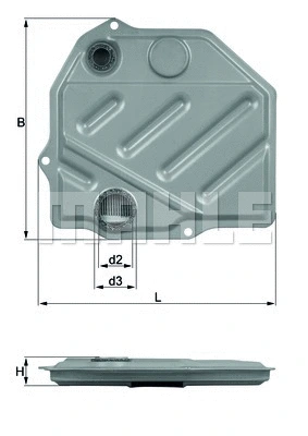 HX 46 KNECHT/MAHLE Гидрофильтр, автоматическая коробка передач (фото 1)