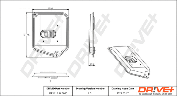 DP1110.14.0035 Dr!ve+ Гидрофильтр, автоматическая коробка передач (фото 1)
