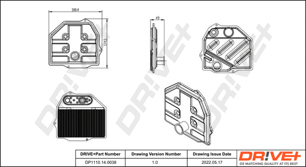 DP1110.14.0038 Dr!ve+ Гидрофильтр, автоматическая коробка передач (фото 1)