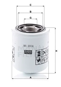 WH 9004 MANN Фильтр, система рабочей гидравлики (фото 1)