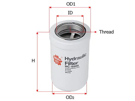 HC-5505 SAKURA Фильтр, система рабочей гидравлики (фото 1)