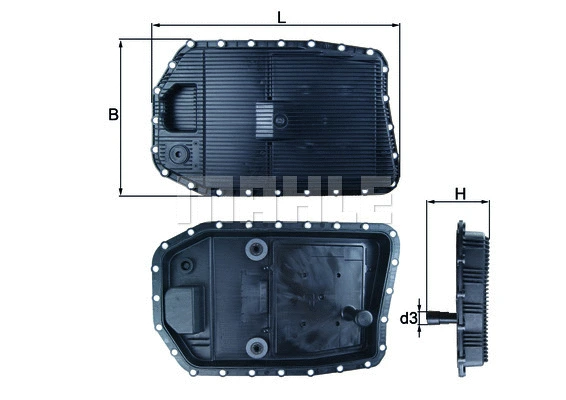 HX 154 KNECHT/MAHLE Масляный поддон, автоматическая коробка передач (фото 1)