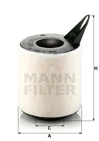 C 1361 MANN Воздушный фильтр (фото 2)