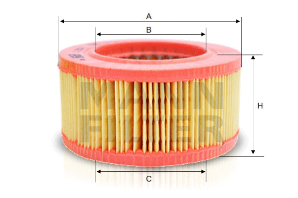 C 1535/1 MANN Воздушный фильтр (фото 1)