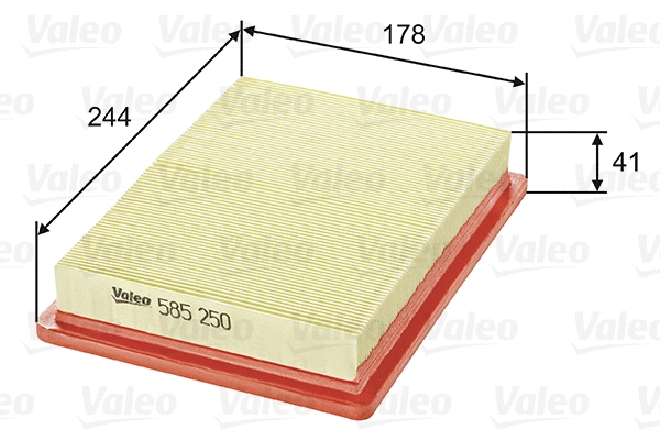 585250 VALEO Воздушный фильтр (фото 1)