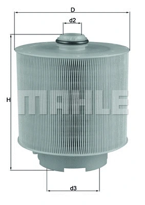 LX 1006/2D KNECHT/MAHLE Воздушный фильтр (фото 1)
