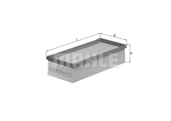 LX 1008/3 KNECHT/MAHLE Воздушный фильтр (фото 1)