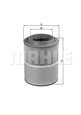 LX 1072 KNECHT/MAHLE Воздушный фильтр (фото 1)