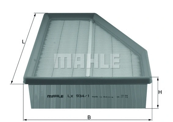 LX 934/1 KNECHT/MAHLE Воздушный фильтр (фото 1)