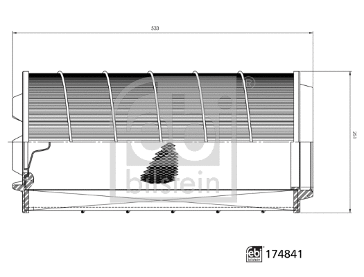 174841 FEBI Воздушный фильтр (фото 3)