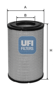 27.284.00 UFI Воздушный фильтр (фото 1)