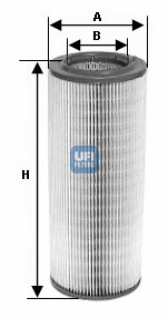 27.400.00 UFI Воздушный фильтр (фото 1)