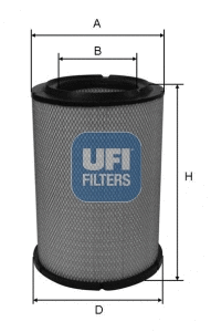 27.608.00 UFI Воздушный фильтр (фото 1)
