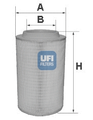 27.627.00 UFI Воздушный фильтр (фото 1)