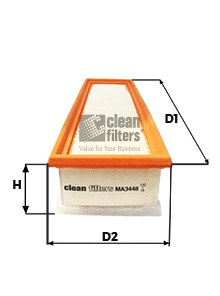 MA3448 CLEAN FILTERS Воздушный фильтр (фото 1)